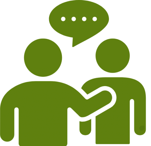 1-2-1 support icon